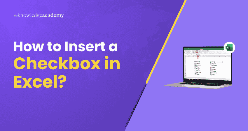 How to Insert a Checkbox in Excel Insert Checkbox in Excel