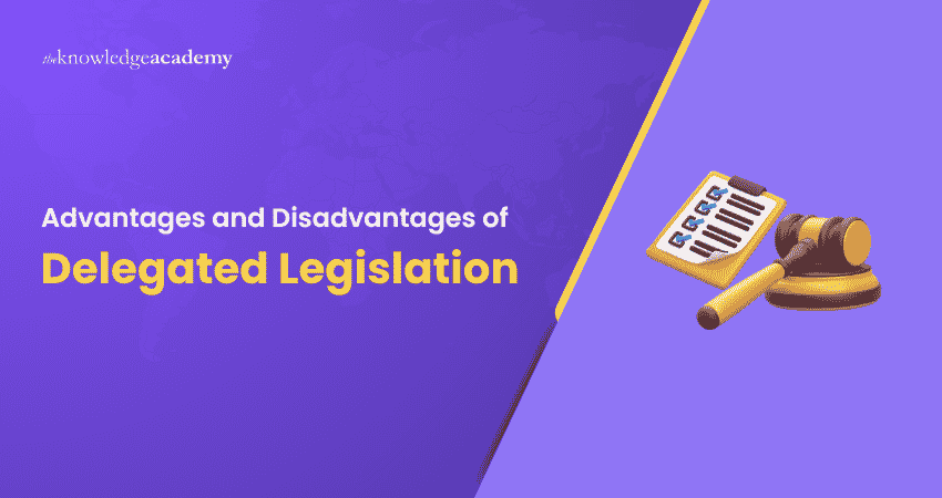 Advantages and Disadvantages of Delegated Legislation Delegated Legislation Advantages and Disadvantages