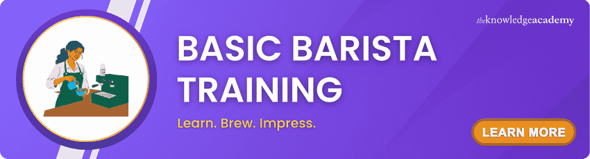 Barista Course Learn. Brew. Impress.