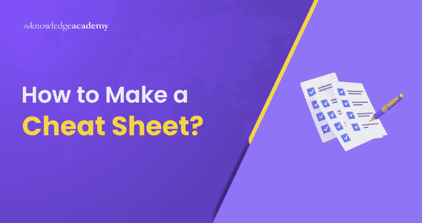 How to Make a Cheat Sheet Making a Cheat Sheet