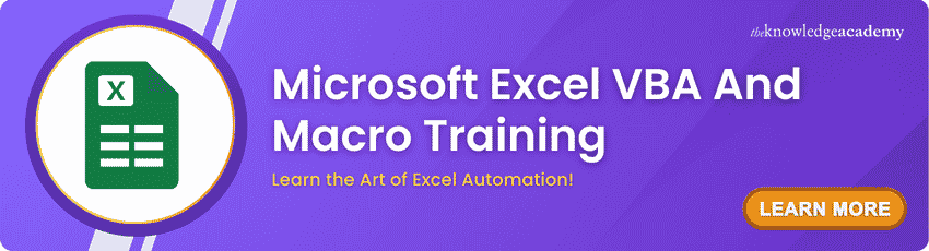 Microsoft Excel VBA And Macro Training Microsoft Excel VBA and Macro Training