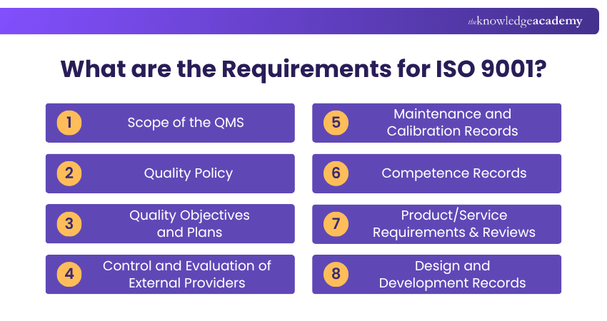 Requirements for ISO 9001 Requirements for ISO 9001