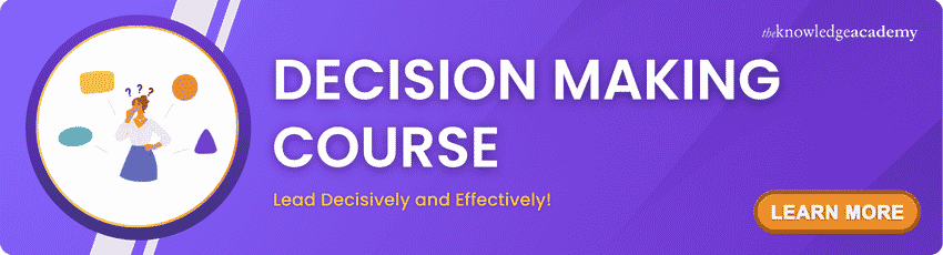 Decision Making Course Decision Making Course