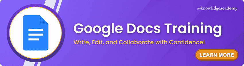 Google Docs Course Google Docs Training