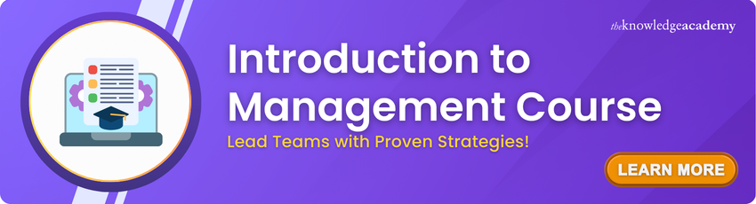 Introduction To Management Course Introduction to Management Training