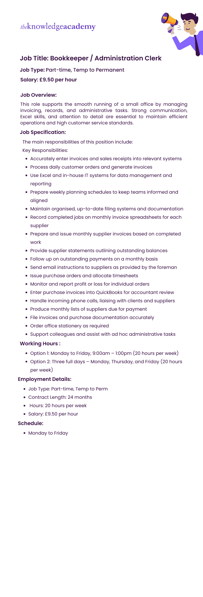 Job Description Examples