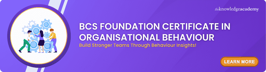 BCS Foundation Certificate In Organisational Behaviour BCS Foundation Certificate In Organisational Behaviour