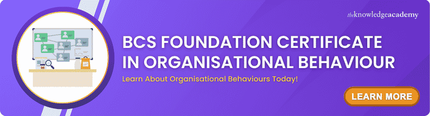 BCS Foundation Certificate In Organisational Behaviour BCS Foundation Certificate In Organisational Behaviour