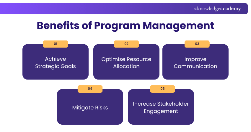 Benefits of Program Management Key Benefits of Program Management