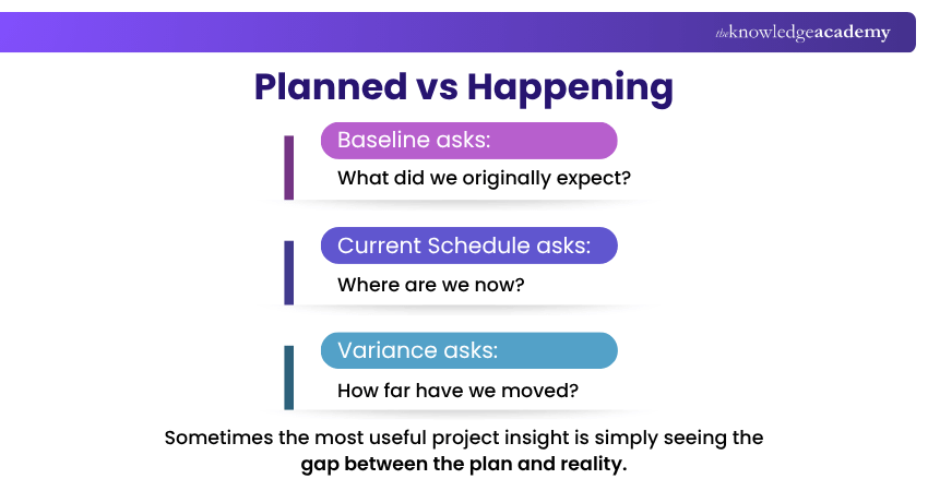 Planned vs Happening Primavera P6