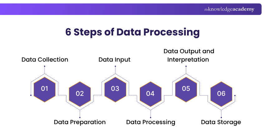 6 Steps of the Data Processing Data Processing Types