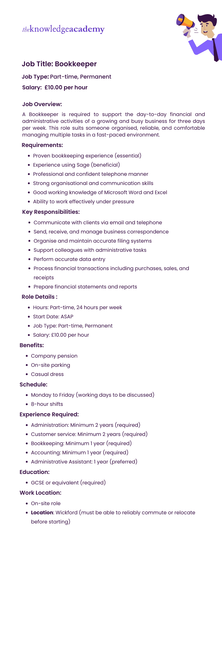 Job Description Examples