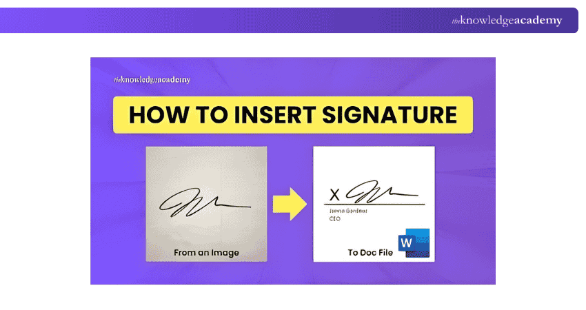 Picture of a Signature in Microsoft Word Picture of a Signature in Microsoft Word