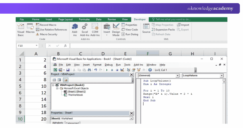 Writing VBA For Loops in Excel