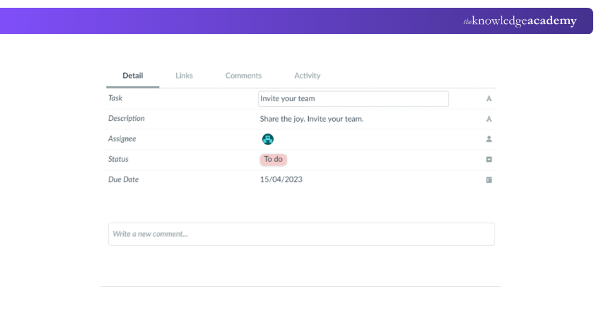 Task Details Panel Interface