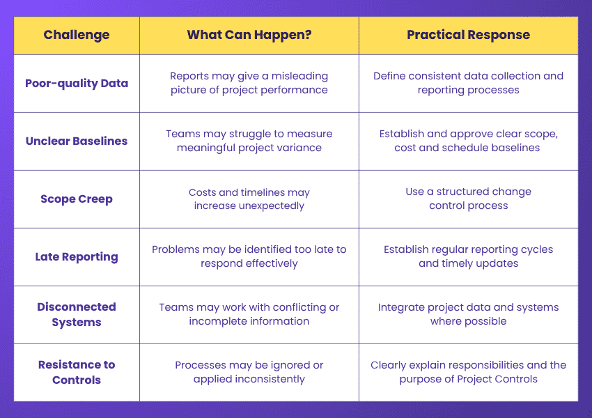 Challenges in Project Controls and How to Overcome Them Common Challenges in Project Controls and How to Overcome Them