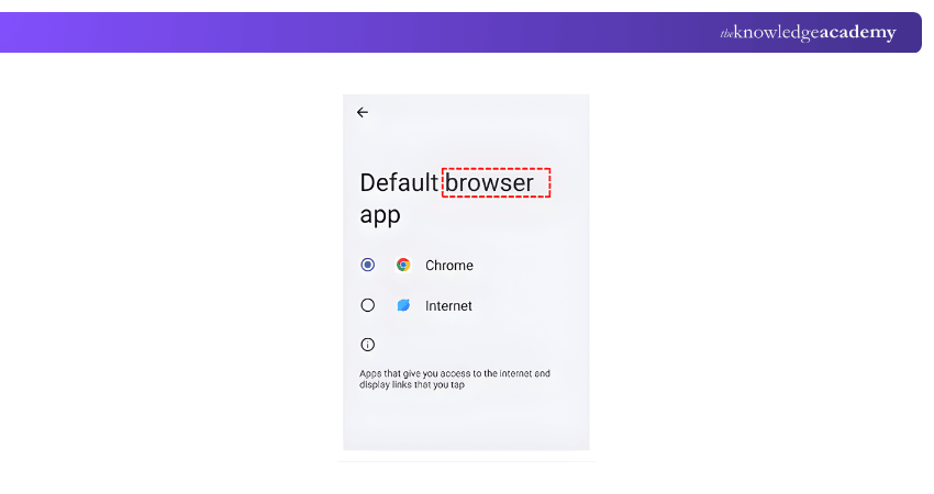 Default Browser App Confirmation
