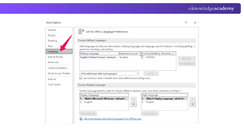 Multilingual Editing in MS Word