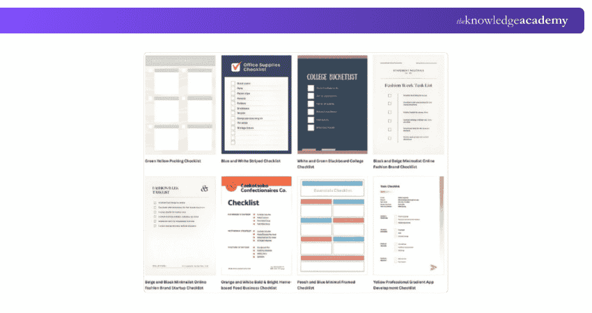 Image of Checklists Image of Checklists