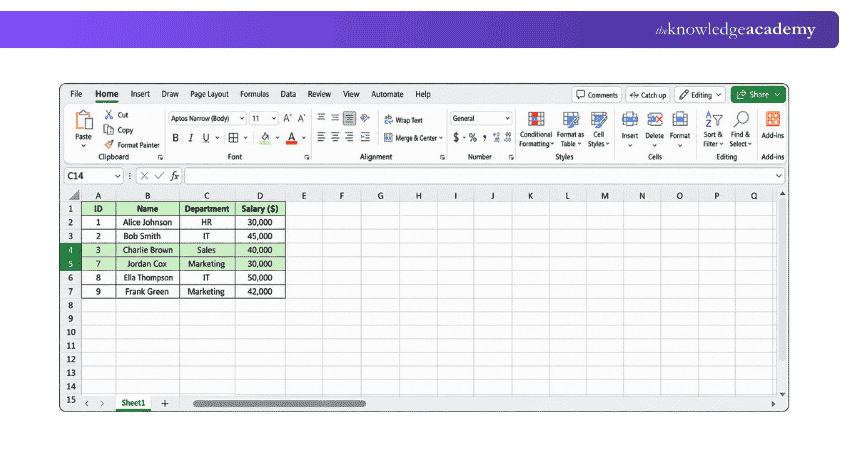 Select the Surrounding Rows How to Select Surrounding Rows?