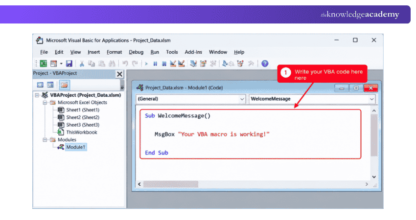 Write Your Macro Write Your VBA Macro