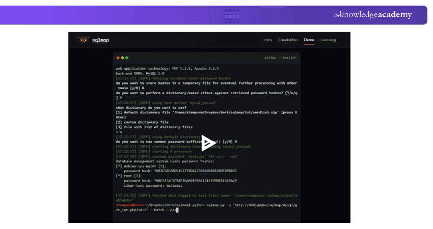sqlmap Penetration Testing Tools sqlmap Penetration Testing Tools