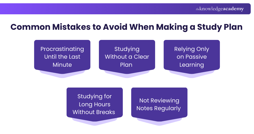 Common Mistakes to Avoid When Making a Study Plan Common Mistakes to Avoid When Making a Study Plan