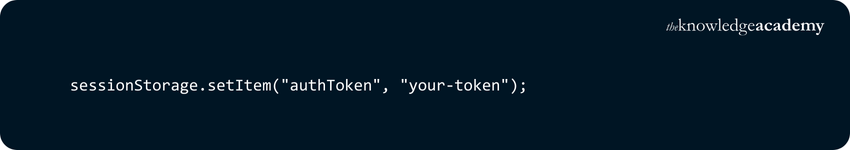 Example of Using Session Storage