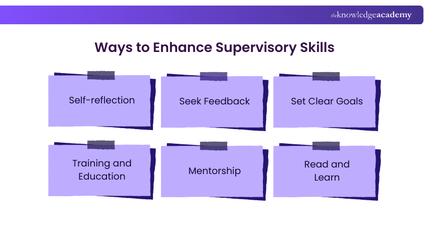 Ways to Enhance Supervisory Skills Ways to Enhance Supervisory Skills