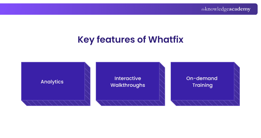 Key Features of Whatfix Key Features of Whatfix