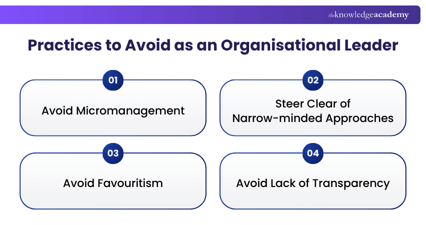 Best Practices of a Competent Organisational Leader Practices to Avoid as an Organisational Leader