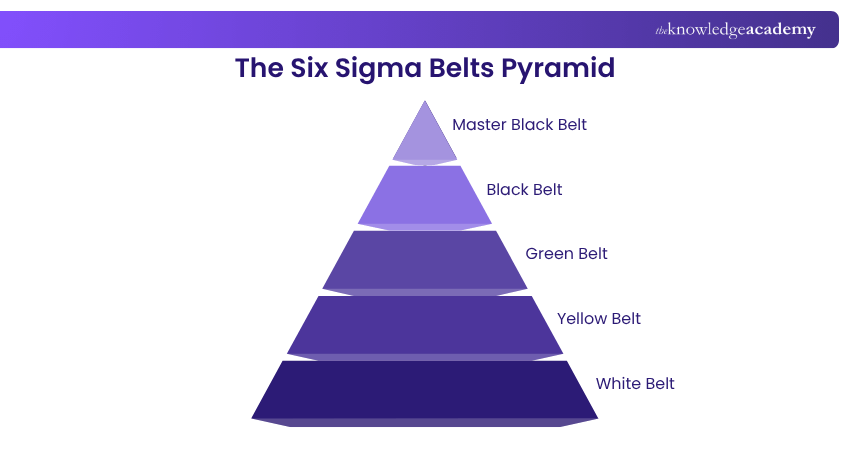 The Six Sigma Belts Pyramid Six Sigma Belt Levels Overview