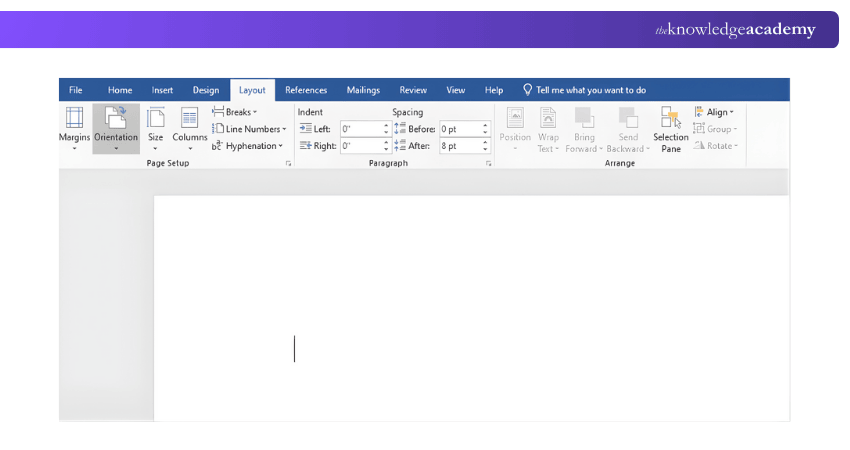 How to Change the Layout in a Word Document