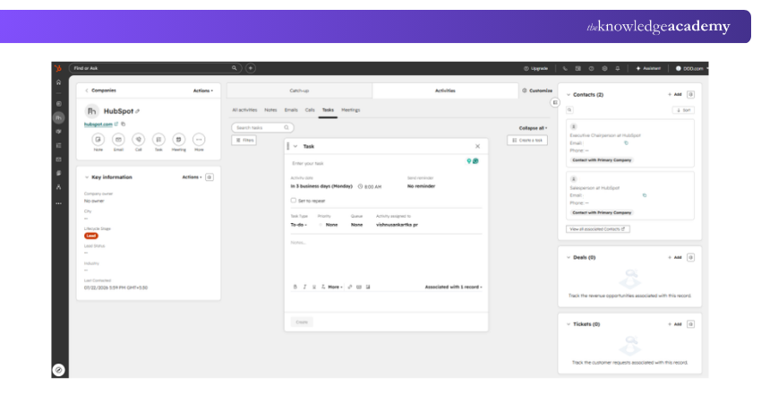 HubSpot CRM Dashboard HubSpot CRM
