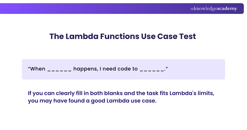 The Lambda Functions Use Case Test AWS Lambda Functions Use Case Test
