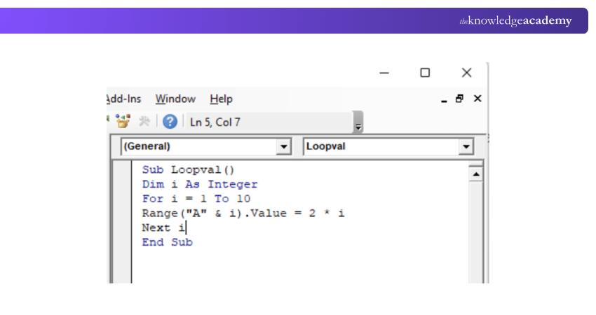 VBA For Loop Code to Insert Even Numbers in Excel