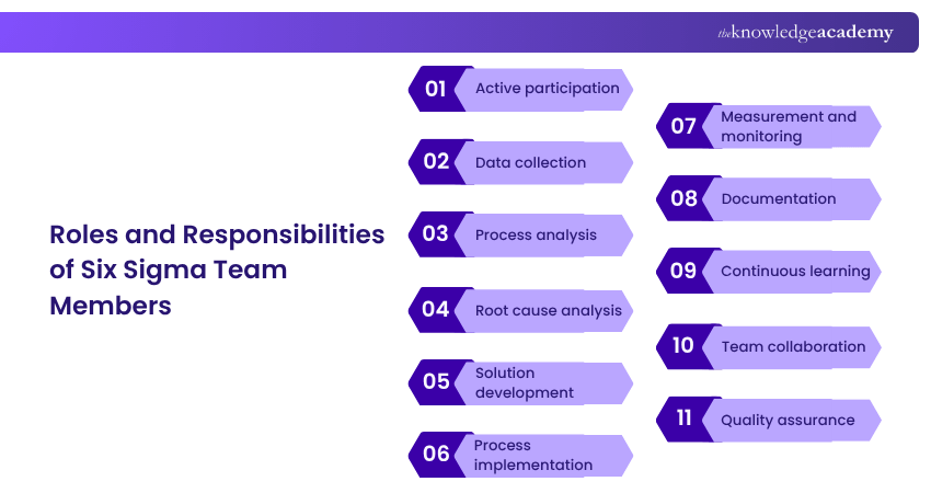 What are the Roles and Responsibilities of Six Sigma Team Members