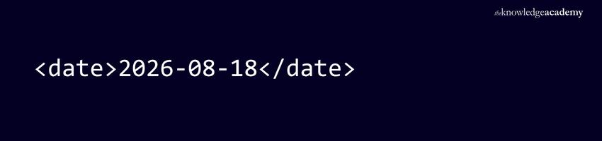 Date and Time Data Example Example for Date and Time Data