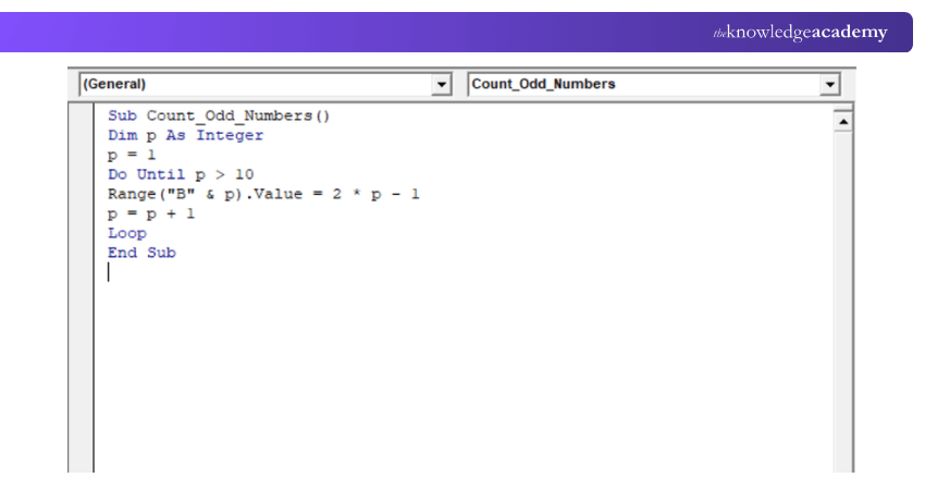 Example of loop