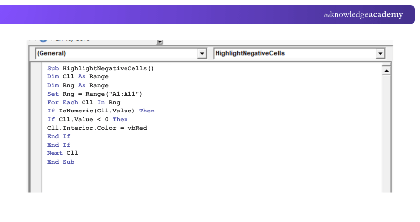 Writing a Sample Code Using For Each Loop in a New Module