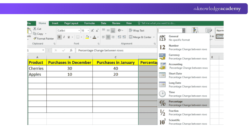Calculate the percentage of the total in different rows 