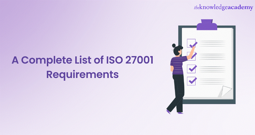 A Complete List of ISO 27001 Requirements 