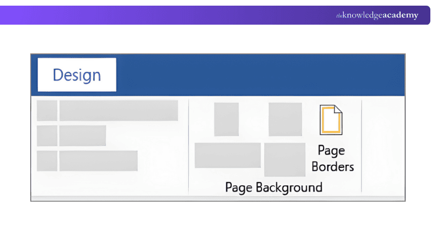 Access Page Borders in Word Design Tab