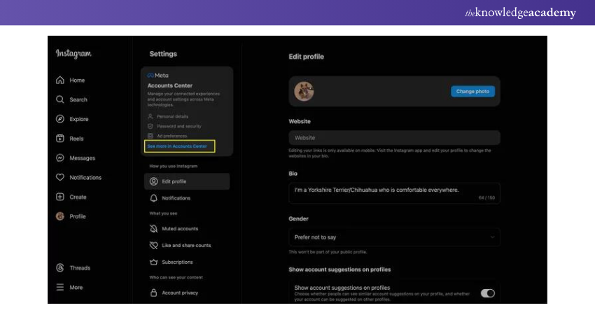 Navigate Through Instagram Settings