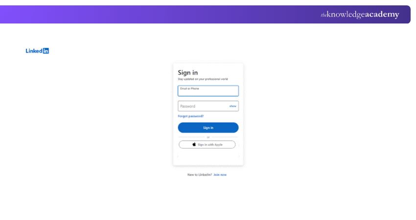 Access your LinkedIn Account