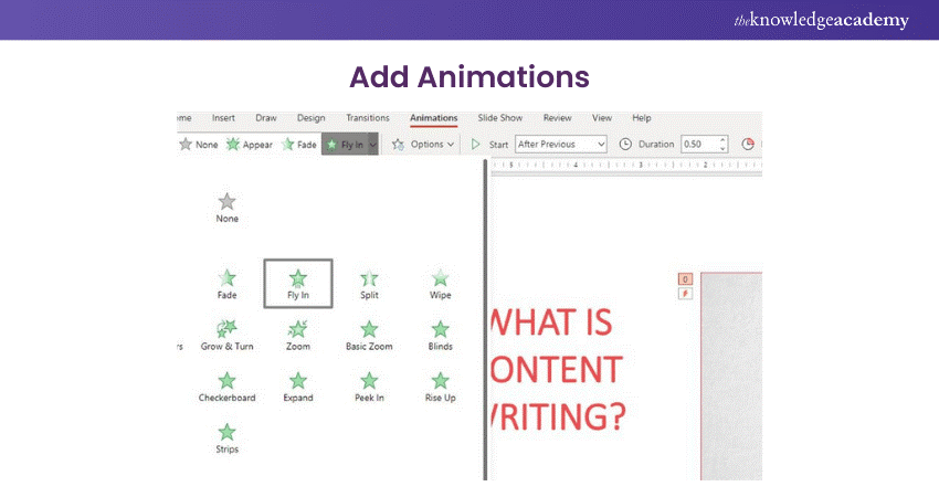Add animations in Microsoft PowerPoint