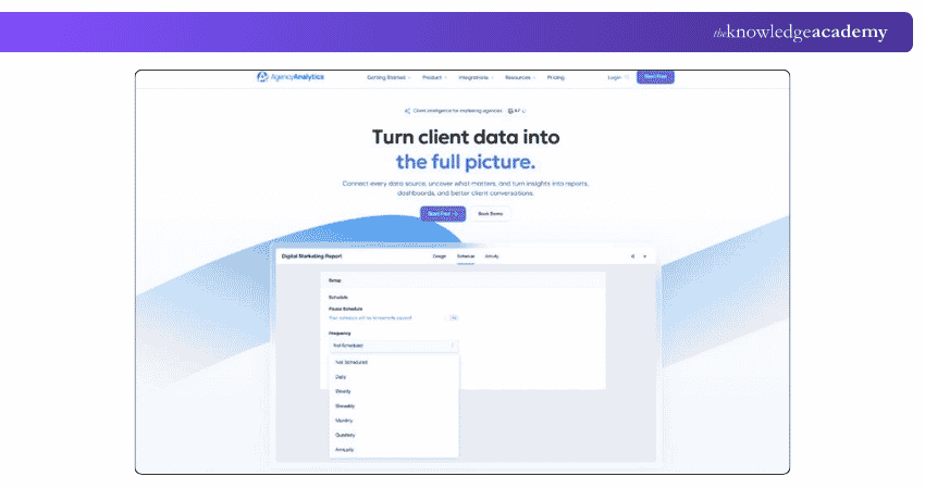 AgencyAnalytics Homepage Homepage for AgencyAnalytics