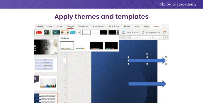 Apply themes and templates in Microsoft PowerPoint 