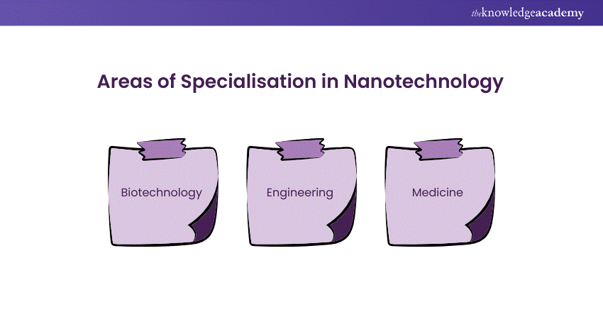 Areas of Specialisation in Nanotechnology Areas of Specialisation in Nanotechnology