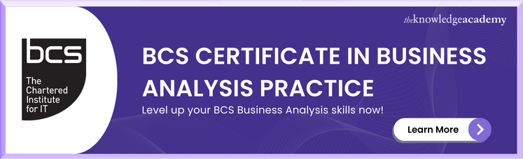 BCS Certificate in Business Analysis Practice